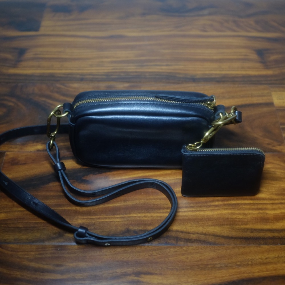 Madewell The Leather Carabiner Mini Crossbody Bag & Mini Pouch